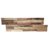 Πάνελ Επένδυσης Τοίχου από 100% Φυσικό Ξύλο TEAK 495x180x20mm Rebel of Styles 3D Teak Colorado 540-007 1 Τεμ./Συσκευασία