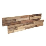 Πάνελ Επένδυσης Τοίχου από 100% Φυσικό Ξύλο TEAK 495x180x20mm Rebel of Styles 3D Teak Colorado 540-007 1 Τεμ./Συσκευασία