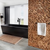 Πάνελ Επένδυσης Τοίχου από 100% Φυσικό Ξύλο TEAK 495x180x20mm Rebel of Styles 3D Teak Square 540-008 1 Τεμ./Συσκευασία