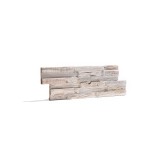 Πάνελ Επένδυσης Τοίχου από 100% Φυσικό Ξύλο TEAK 495x180x20mm Rebel of Styles 3D Teak White Wash 540-009 1 Τεμ./Συσκευασία