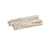 Πάνελ Επένδυσης Τοίχου από 100% Φυσικό Ξύλο TEAK 495x180x20mm Rebel of Styles 3D Teak White Wash 540-009 1 Τεμ./Συσκευασία