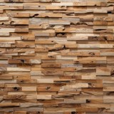 Πάνελ Επένδυσης Τοίχου από 100% Φυσικό Ξύλο TEAK 495x180x20mm Rebel of Styles 3D Teak Bologna 540-011 1 Τεμ./Συσκευασία