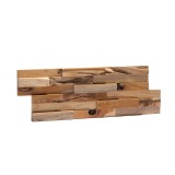 Πάνελ Επένδυσης Τοίχου από 100% Φυσικό Ξύλο TEAK 495x180x20mm Rebel of Styles 3D Teak Bologna 540-011 1 Τεμ./Συσκευασία