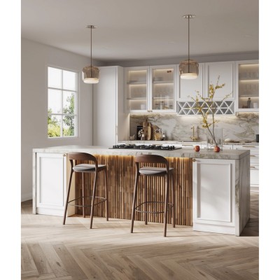 Πάνελ Επένδυσης Τοίχου από 100% Φυσικό Ξύλο TEAK 500x200x15mm Rebel of Styles 3D Teak Round 540-014 1 Τεμ./Συσκευασία