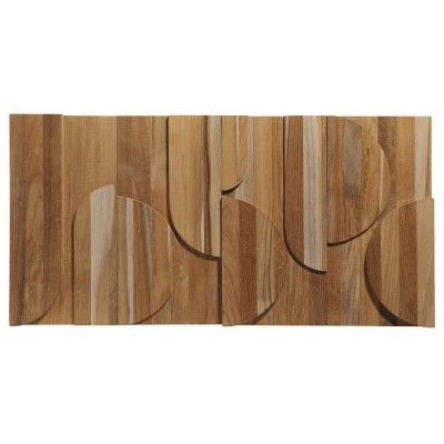 Πάνελ Επένδυσης Τοίχου από 100% Φυσικό Ξύλο TEAK 400x200x20mm Rebel of Styles 3D Teak Deco Curved 540-018 4 Τεμ./Συσκευασία