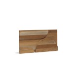 Πάνελ Επένδυσης Τοίχου από 100% Φυσικό Ξύλο TEAK 400x200x20mm Rebel of Styles 3D Teak Deco Curved 540-018 4 Τεμ./Συσκευασία