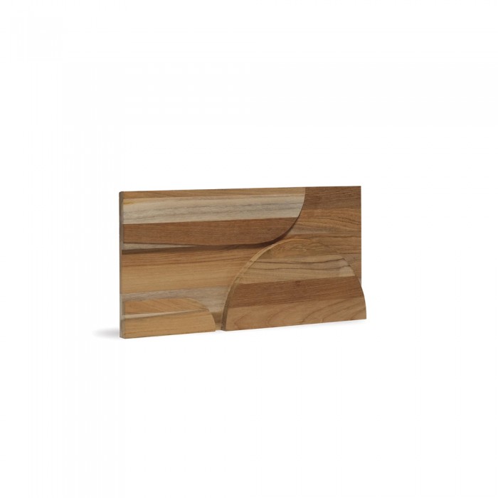 Πάνελ Επένδυσης Τοίχου από 100% Φυσικό Ξύλο TEAK 400x200x20mm Rebel of Styles 3D Teak Deco Curved 540-018 4 Τεμ./Συσκευασία