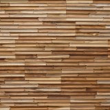 Πάνελ Επένδυσης Τοίχου από 100% Φυσικό Ξύλο TEAK 495x180x20mm Rebel of Styles 3D Teak Concave 540-020 1 Τεμ./Συσκευασία