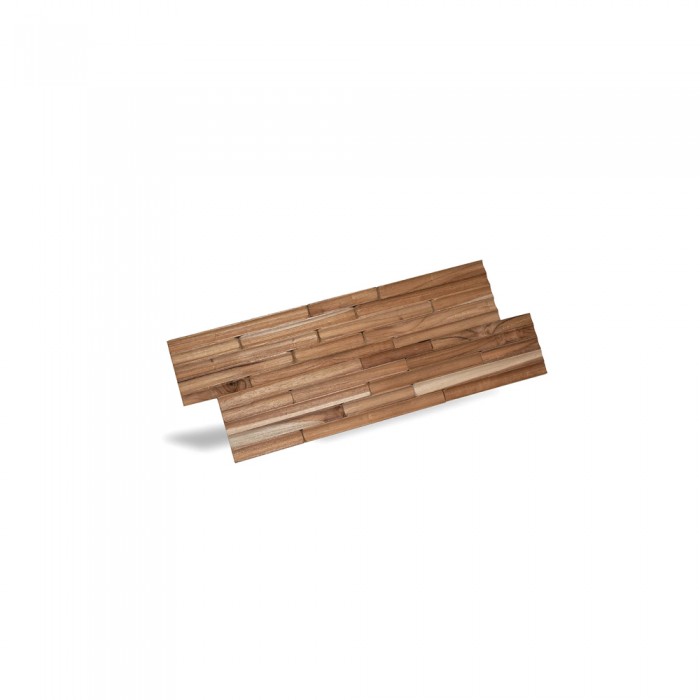 Πάνελ Επένδυσης Τοίχου από 100% Φυσικό Ξύλο TEAK 495x180x20mm Rebel of Styles 3D Teak Concave 540-020 1 Τεμ./Συσκευασία