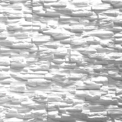 Πάνελ Επένδυσης Τοίχου Κατασκευασμένο εν Μέρει από Ανακυκλωμένα Υλικά 574x187x25mm Rebel of Styles 3D UltraLight Benevento White 540-024 6 Τεμ./Συσκευασία