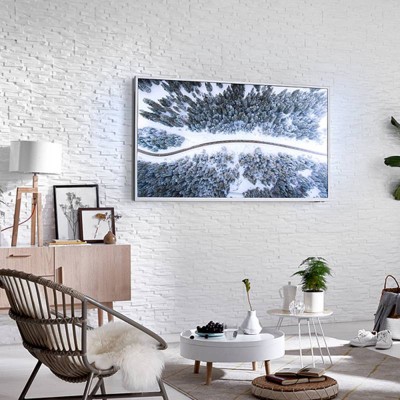 Πάνελ Επένδυσης Τοίχου Κατασκευασμένο εν Μέρει από Ανακυκλωμένα Υλικά 574x187x25mm Rebel of Styles 3D UltraLight Benevento White 540-024 6 Τεμ./Συσκευασία