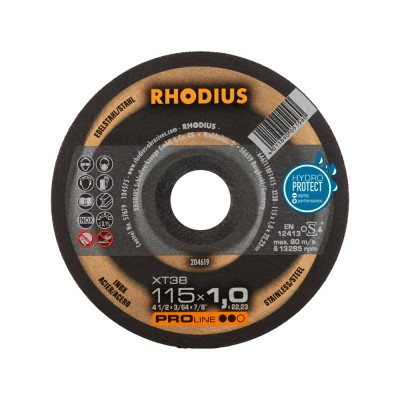 Δίσκος Κοπής Inox 115x1.0mm Rhodius XT38 204619