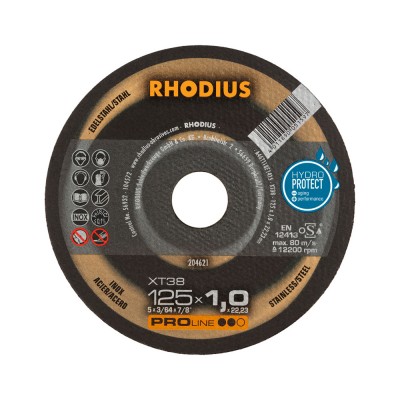 Δίσκος Κοπής Inox 125x1.0mm Rhodius XT38 204621