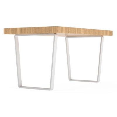 Πόδι Τραπεζιού σε σχήμα Τραπέζιου  με Ύψος 72cm και Πλάτος 58cm σε Λευκό Χρώμα Safemotion RW-72 SERIES RW72-7258WH (Τιμή τεμαχίου)