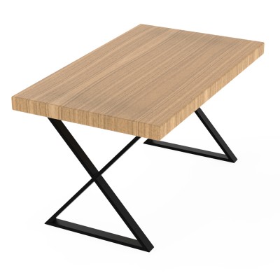 Πόδι Τραπεζιού σε σχήμα Χιαστή  με Ύψος 72cm και Πλάτος 58cm σε Μαύρο Χρώμα Safemotion RX-72 SERIES RX72-7258BL (Τιμή τεμαχίου)