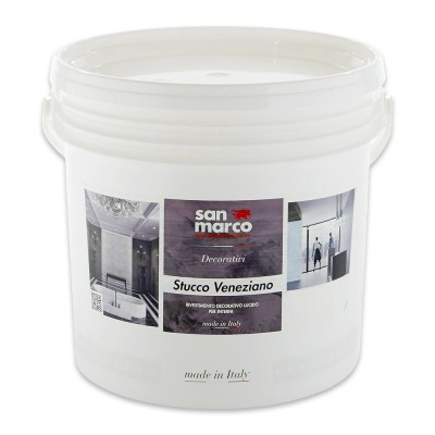 Διακοσμητικό Επίχρισμα Τεχνοτροπίας Γυαλιστερό για Εσωτερικούς Χώρους 5kg SAN MARCO STUCCO VENEZIANO SERIES 943 Λευκό