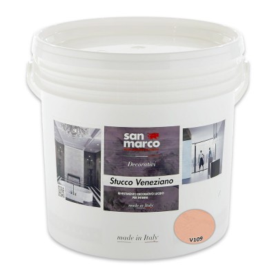Διακοσμητικό Επίχρισμα Τεχνοτροπίας Γυαλιστερό για Εσωτερικούς Χώρους 5kg SAN MARCO STUCCO VENEZIANO SERIES 943-V109