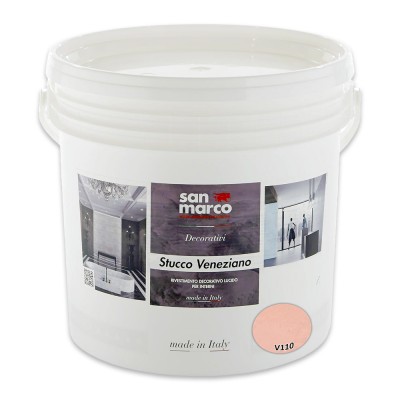 Διακοσμητικό Επίχρισμα Τεχνοτροπίας Γυαλιστερό για Εσωτερικούς Χώρους 5kg SAN MARCO STUCCO VENEZIANO SERIES 943-V110