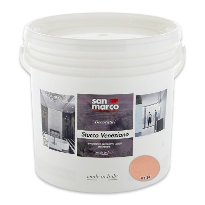 Διακοσμητικό Επίχρισμα Τεχνοτροπίας Γυαλιστερό για Εσωτερικούς Χώρους 5kg SAN MARCO STUCCO VENEZIANO SERIES 943-V114