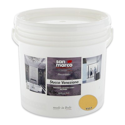 Διακοσμητικό Επίχρισμα Τεχνοτροπίας Γυαλιστερό για Εσωτερικούς Χώρους 5kg SAN MARCO STUCCO VENEZIANO SERIES 943-V117
