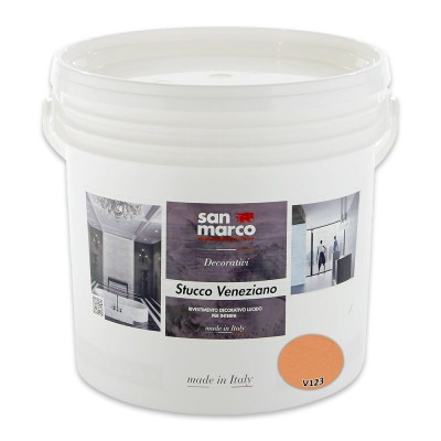 Διακοσμητικό Επίχρισμα Τεχνοτροπίας Γυαλιστερό για Εσωτερικούς Χώρους 5kg SAN MARCO STUCCO VENEZIANO SERIES 943-V123