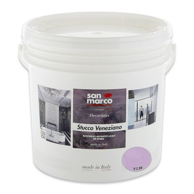 Διακοσμητικό Επίχρισμα Τεχνοτροπίας Γυαλιστερό για Εσωτερικούς Χώρους 5kg SAN MARCO STUCCO VENEZIANO SERIES 943-V136