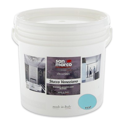 Διακοσμητικό Επίχρισμα Τεχνοτροπίας Γυαλιστερό για Εσωτερικούς Χώρους 5kg SAN MARCO STUCCO VENEZIANO SERIES 943-V137