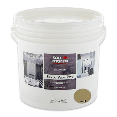 Διακοσμητικό Επίχρισμα Τεχνοτροπίας Γυαλιστερό για Εσωτερικούς Χώρους 5kg SAN MARCO STUCCO VENEZIANO SERIES 943-V174