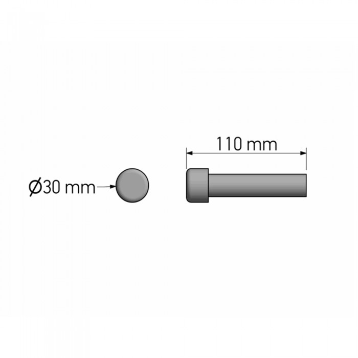 Στοπ Πόρτας Επιτοίχιο Chrome SANCO Hotel Inspiration 00251-A03