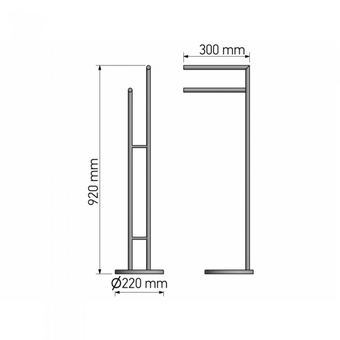 Καλόγερος Μπάνιου Black Mat SANCO 00519-M116