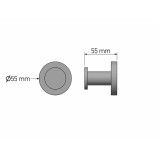 Άγκιστρο Μονό Chrome SANCO Galaxy 00620-A03