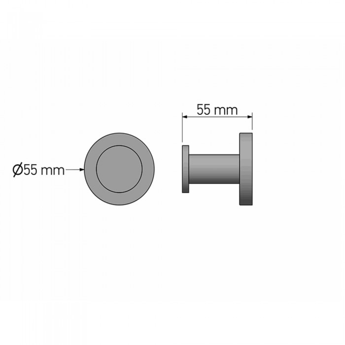 Άγκιστρο Μονό Chrome SANCO Galaxy 00620-A03
