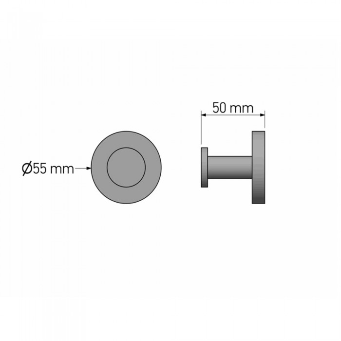 Άγκιστρο Μονό Chrome SANCO Corner 00678-A03