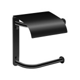 Διπλή Χαρτοθήκη με Καπάκι Black Mat SANCO 00816-M116