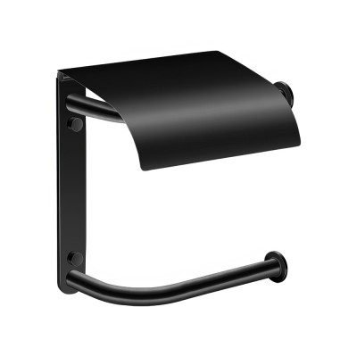 Διπλή Χαρτοθήκη με Καπάκι Black Mat SANCO 00816-M116