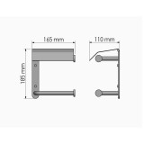 Διπλή Χαρτοθήκη με Καπάκι Black Mat SANCO 00816-M116