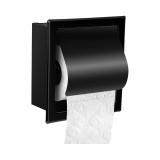 Εντιχοιζόμενη Χαρτοθήκη με Καπάκι Black Mat SANCO 00850-M116