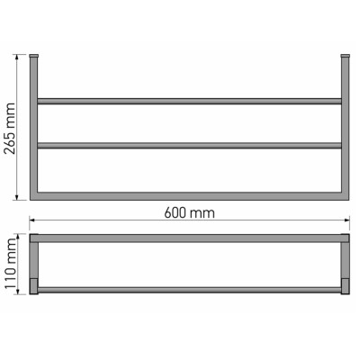 Ραφιέρα Chrome SANCO 00918-A03