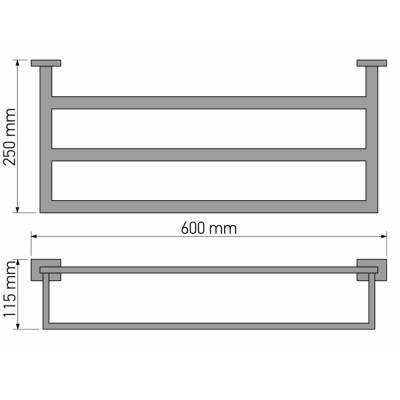 Ραφιέρα Chrome SANCO Enigma 00951-A03