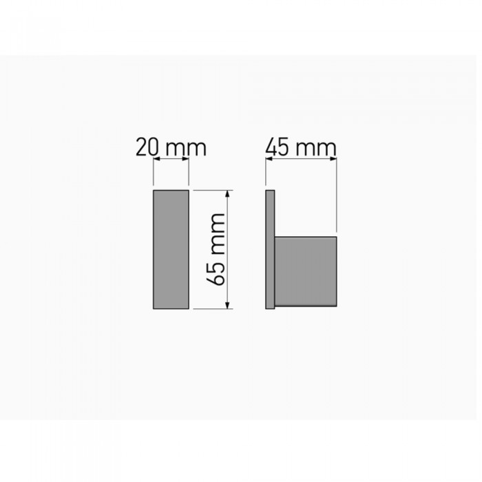 Άγκιστρο Μονό Chrome SANCO Monogram 120408-A03