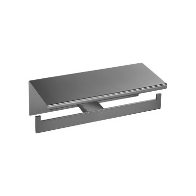 Διπλή Χαρτοθήκη με Καπάκι Brushed Gun Metal SANCO Monogram 120427-AB23