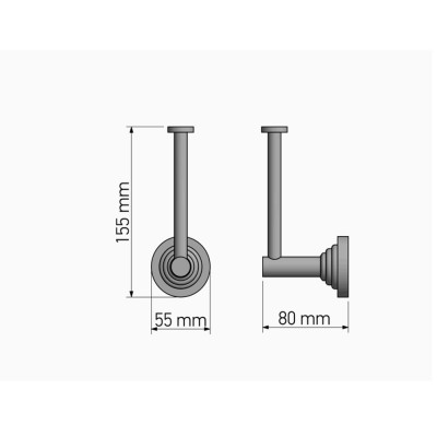 Εφεδρική Χαρτοθήκη Wenge Grained SANCO Vintage 120516-A75