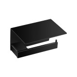 Χαρτοθήκη με Εταζιέρα Επίτοιχη Black Mat SANCO Agora 120617-M116