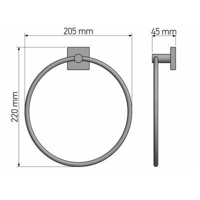 Κρίκος Μπάνιου Chrome SANCO Tempo 14009-A03