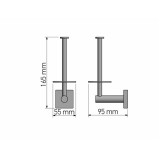 Κάθετη Χαρτοθήκη Chrome SANCO Tempo 14016-A03