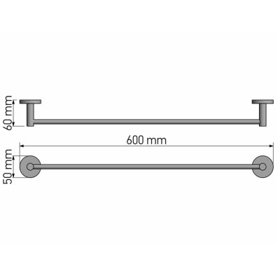 Πετσετοθήκη 60cm Chrome SANCO Twist 14304-A03