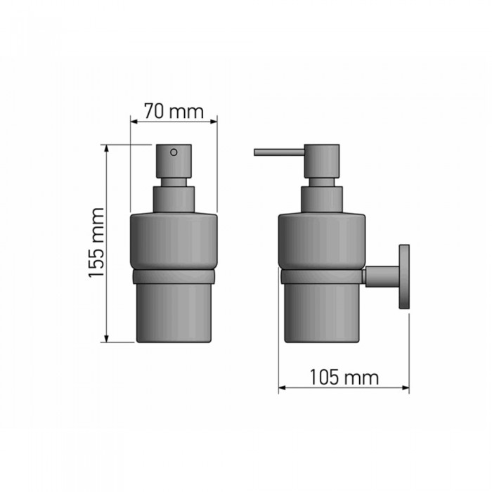 Επίτοιχο Ντισπένσερ Chrome SANCO Twist 14322-A03