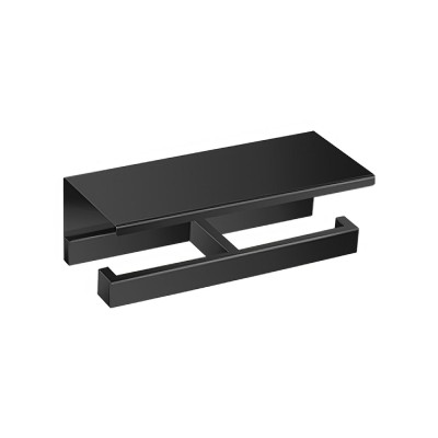 Διπλή Χαρτοθήκη με Καπάκι Black Mat SANCO Valanio 18727-M116