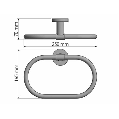 Κρίκος Μπάνιου Chrome SANCO Galaxy 19909-A03