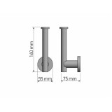 Κάθετη Χαρτοθήκη Chrome SANCO Galaxy 19916-A03